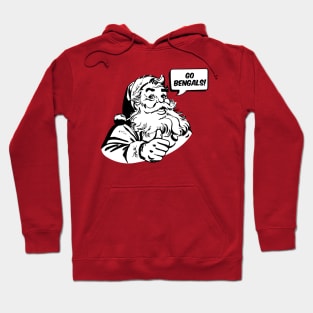 Retro Santa Claus Go Bengals Hoodie